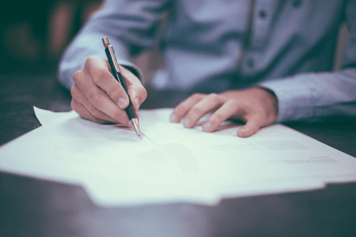Filing a public-records request by hand