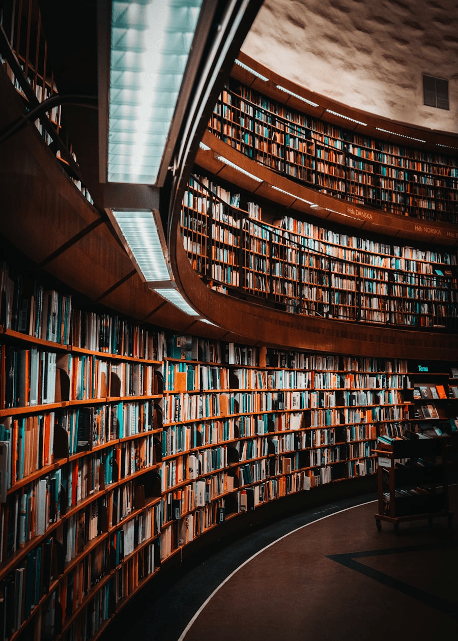 Rows of public-records archives